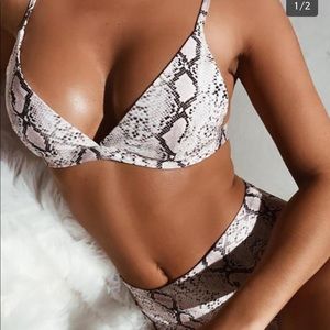 Snakeskin bikini